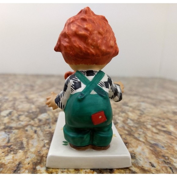 Goebel Charlot Byj REDHEAD Boy & Dog Figurine Atta Boy TMK4 Vintage - Picture 5 of 16